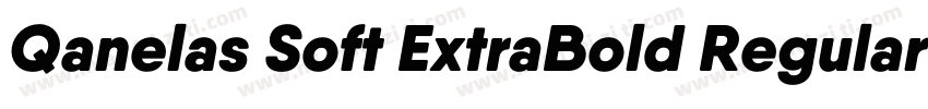 Qanelas Soft ExtraBold Regular字体转换